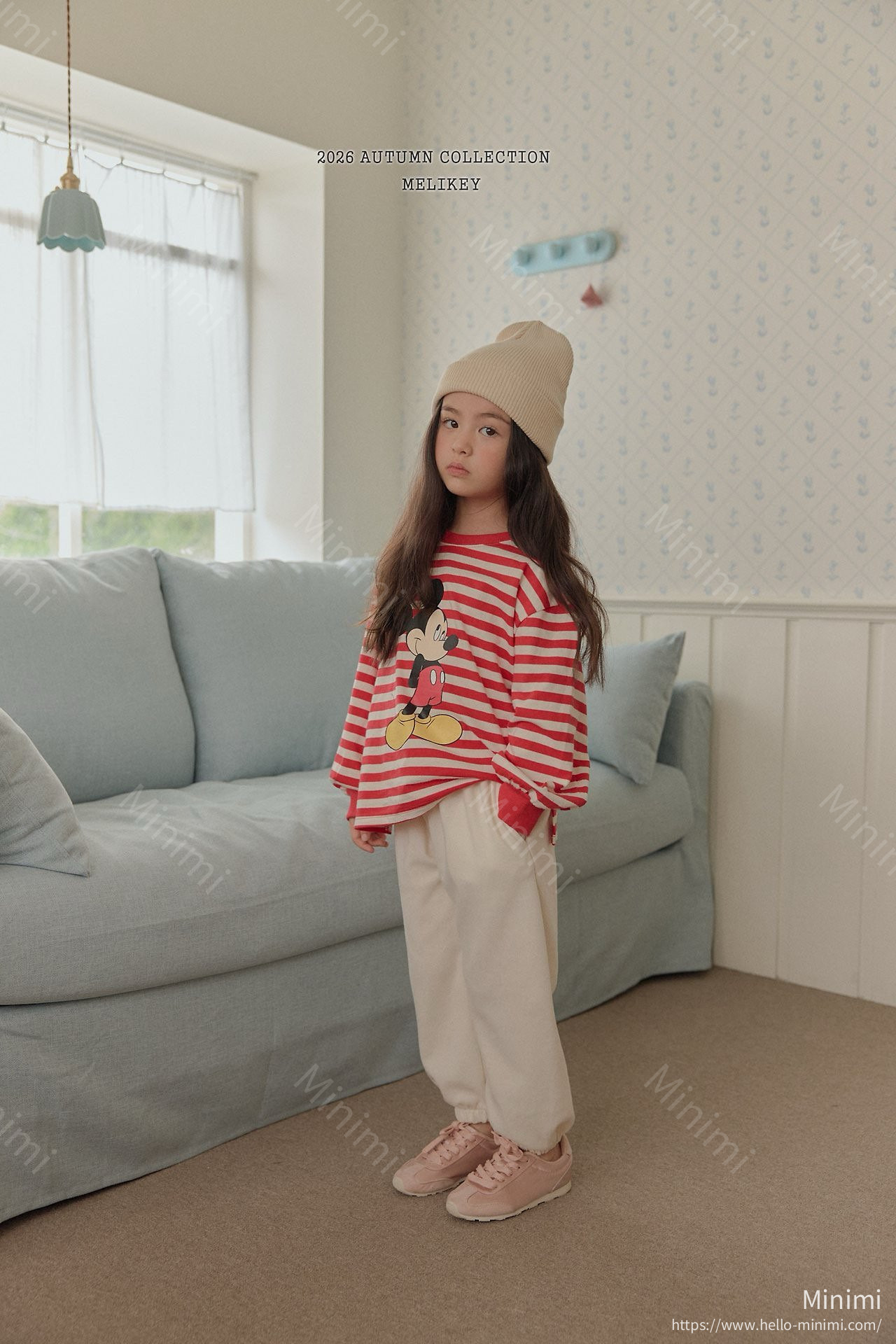 Melikey Mickey Ribbed Hem T-shirt 細節圖 14