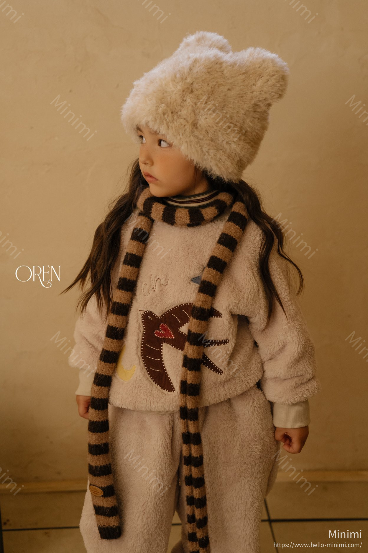Oren Ambre Stripe Muffler 細節圖 2