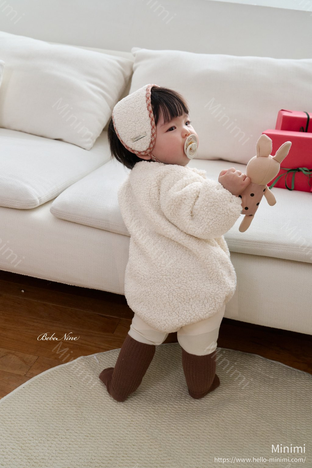 bebe nine Bichon Sweatshirt Romper 細節圖 15
