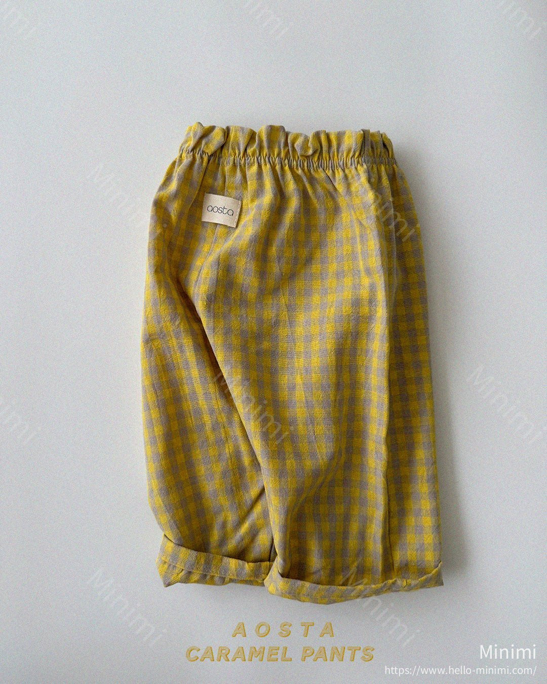 Aosta atelier Caramel Check Pants 細節圖 23