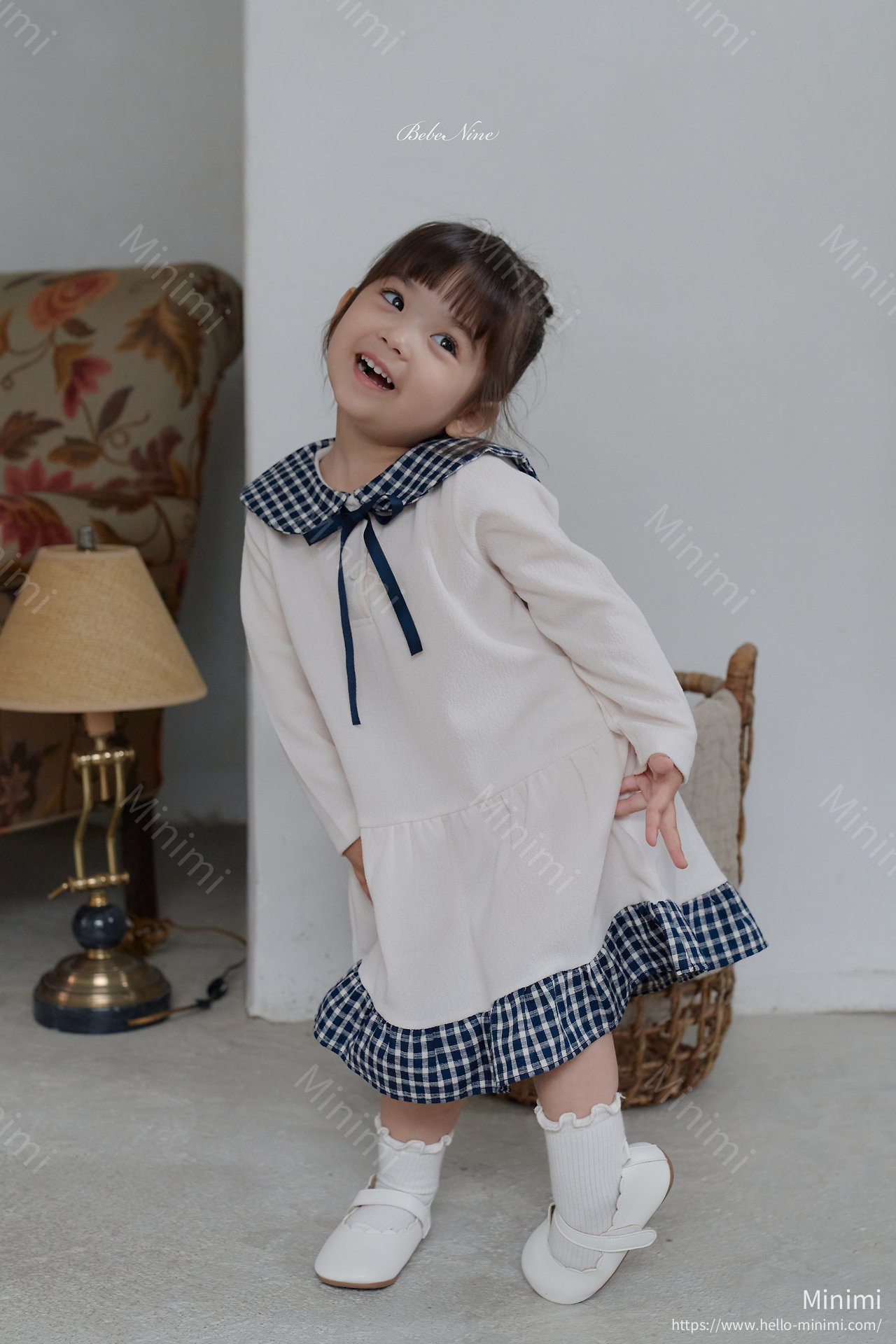 bebe nine Maison Check Dress 細節圖 3