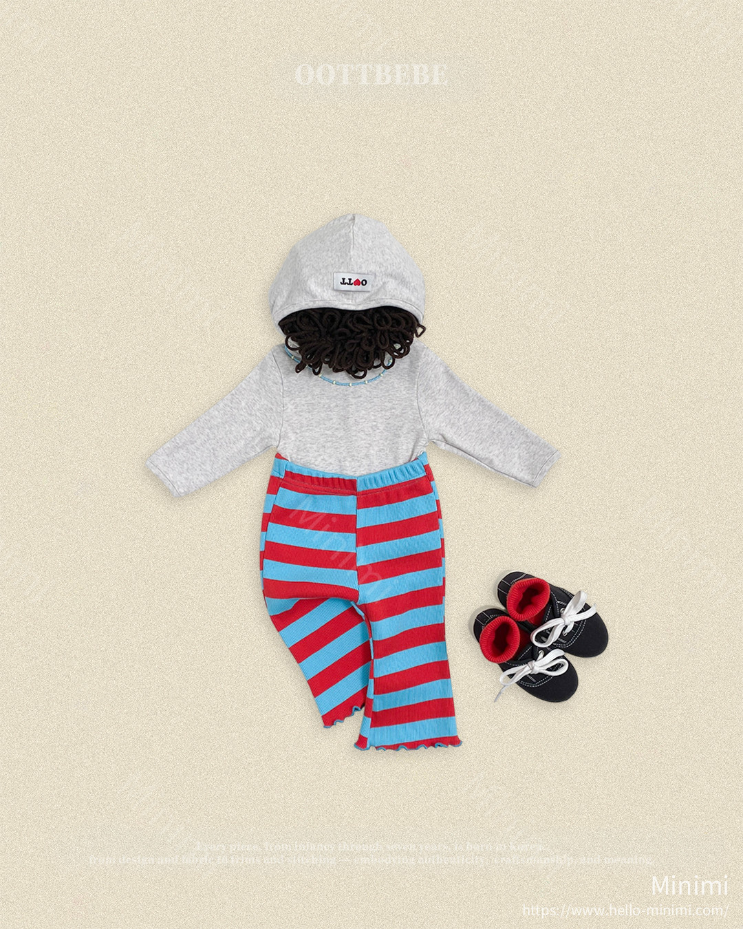 oott bebe Retro Hooded Tight T-shirt 細節圖 3