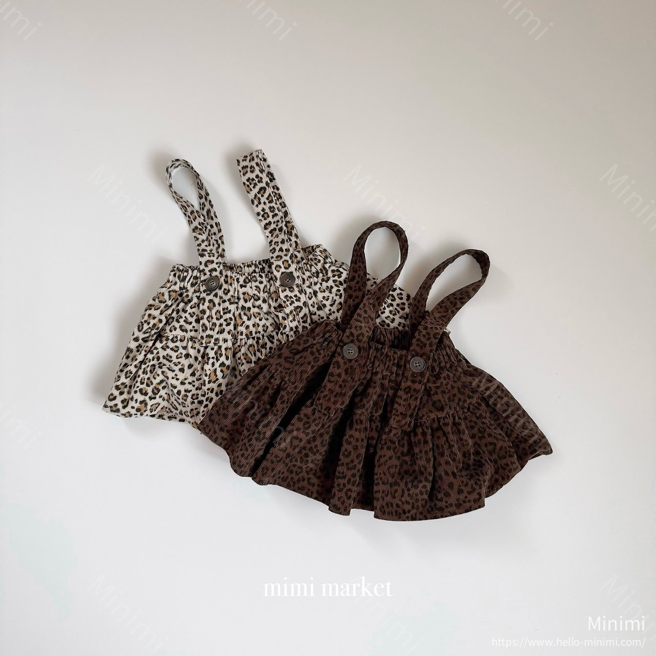 mimi-market Leopard Corduroy Cancan Skirt 細節圖 5