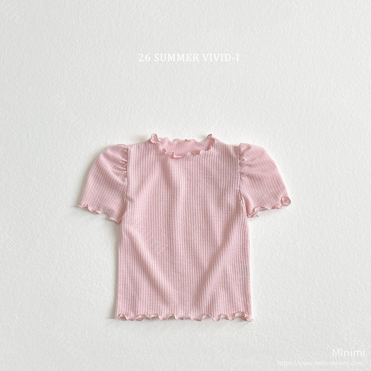 VIVID-I Shirred Puff Fluted T-Shirt 細節圖 4