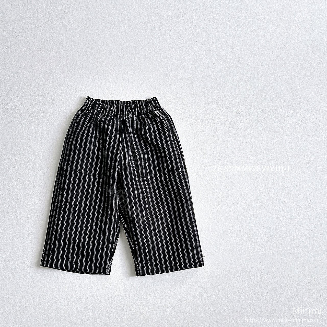 VIVID-I Cropped Striped Linen Pants 細節圖 3