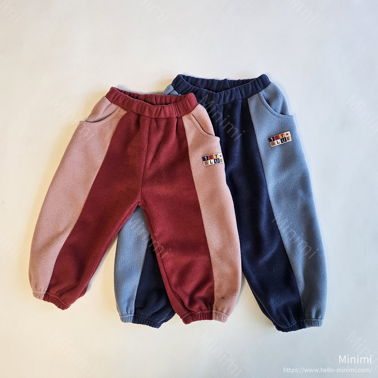 1st BLUE Colorblock Pants 細節圖 1