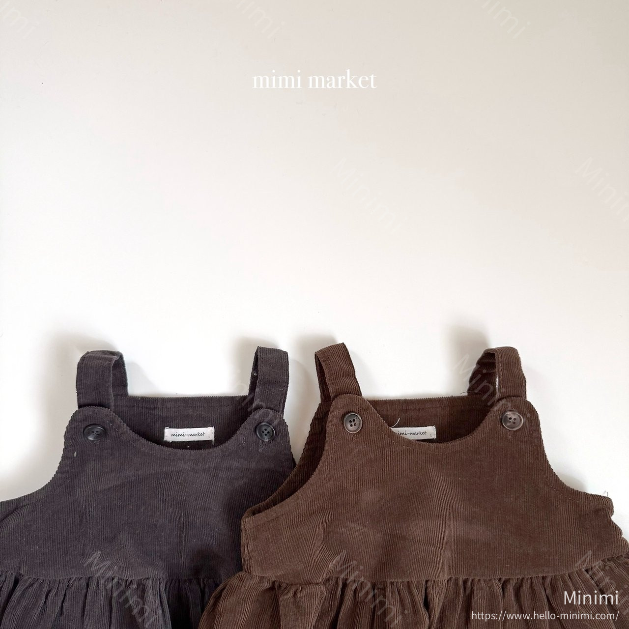 mimi-market Corduroy Sleeveless Blouse 細節圖 1