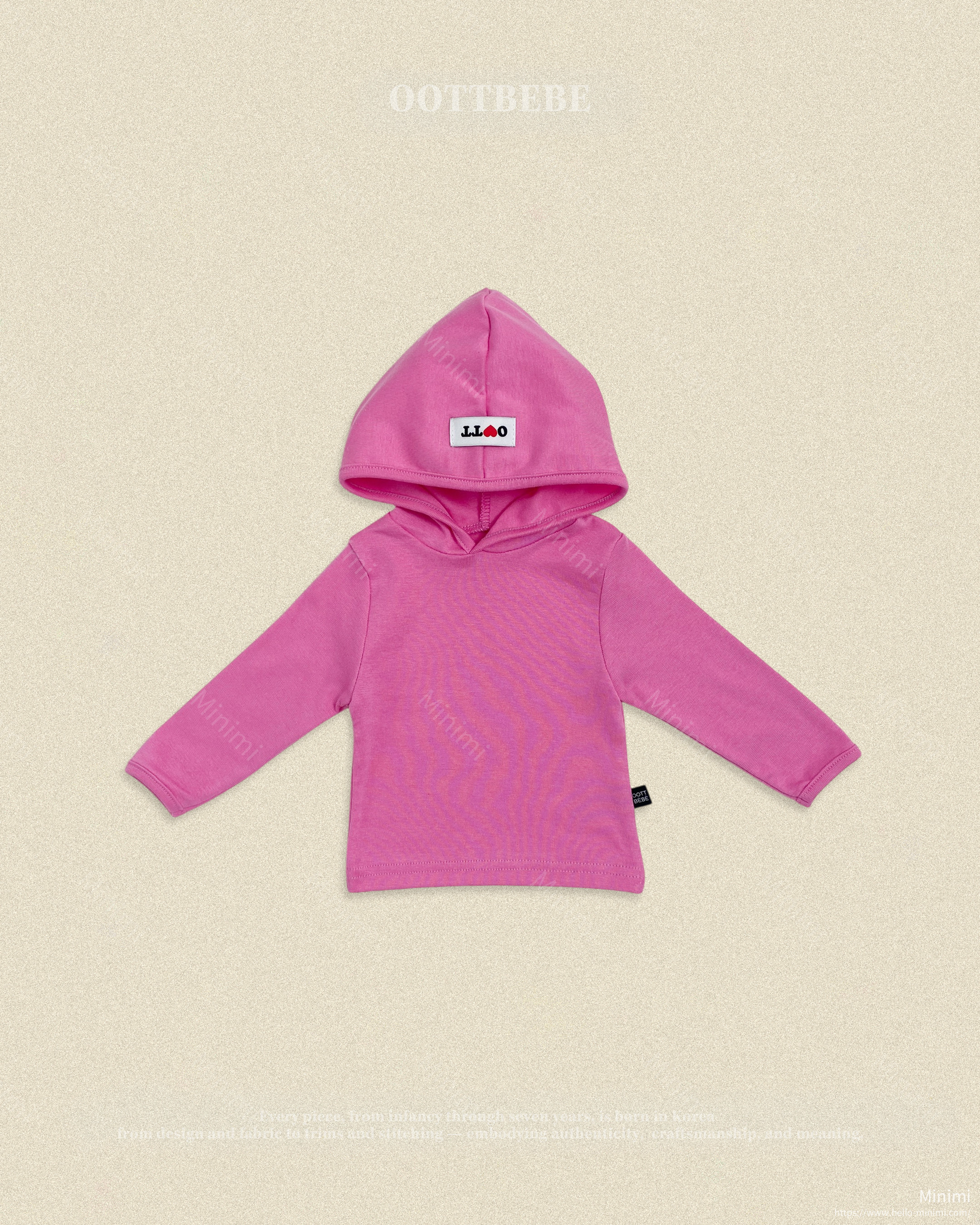 oott bebe Retro Hooded Tight T-shirt 細節圖 7