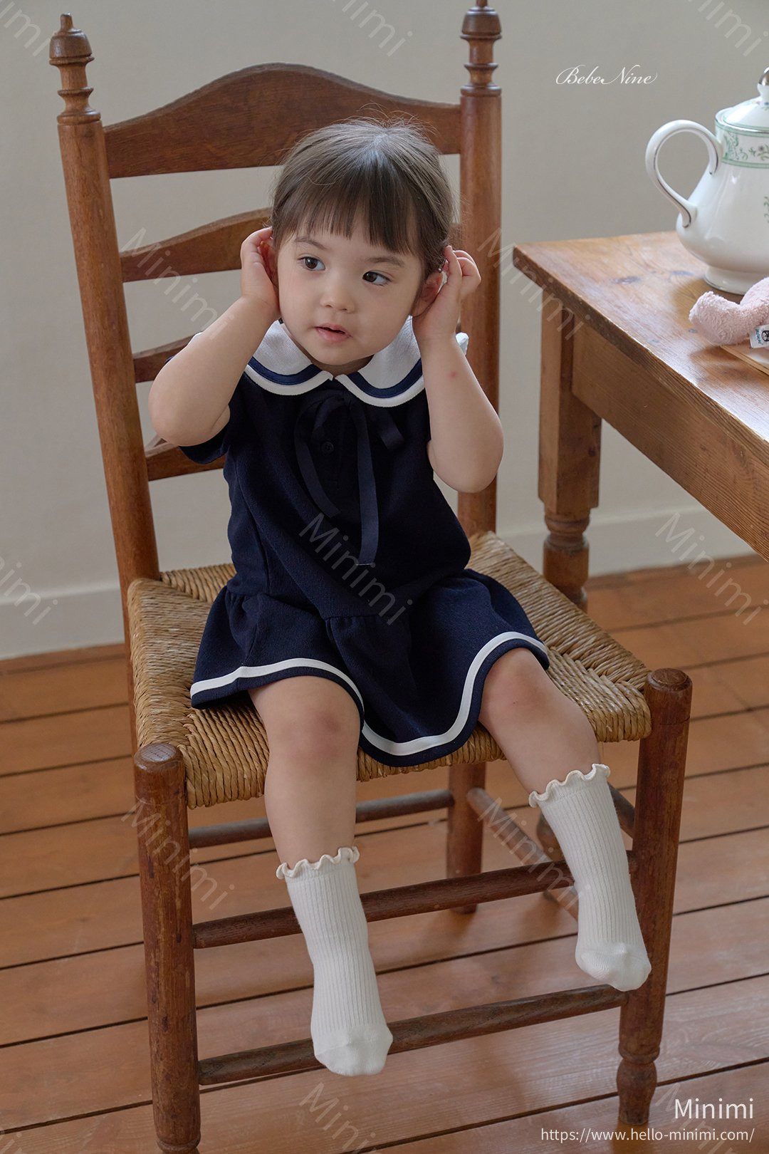 bebe nine Nine Frill Knee Socks 細節圖 9