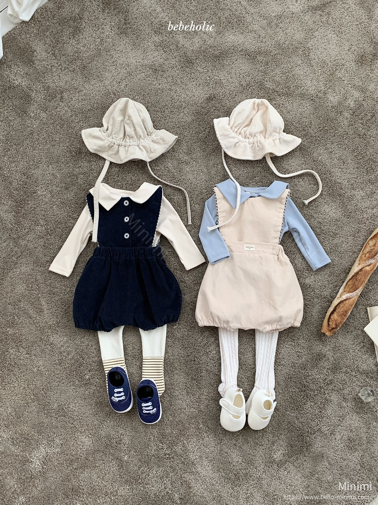 BEBEHOLIC Pony Suspender Suit - 韓國童裝代購主圖