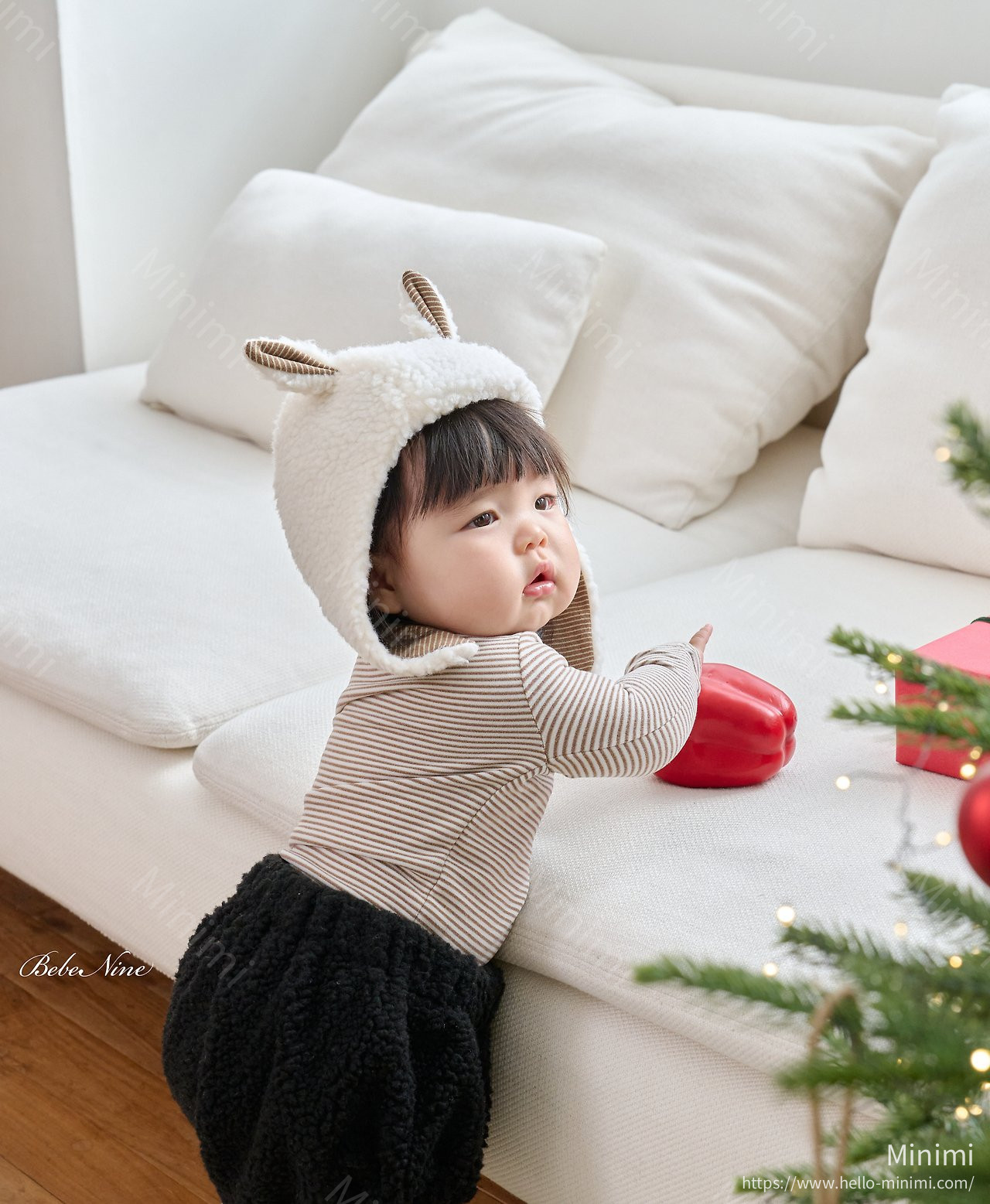 bebe nine Little Lamb Bonnet 細節圖 9