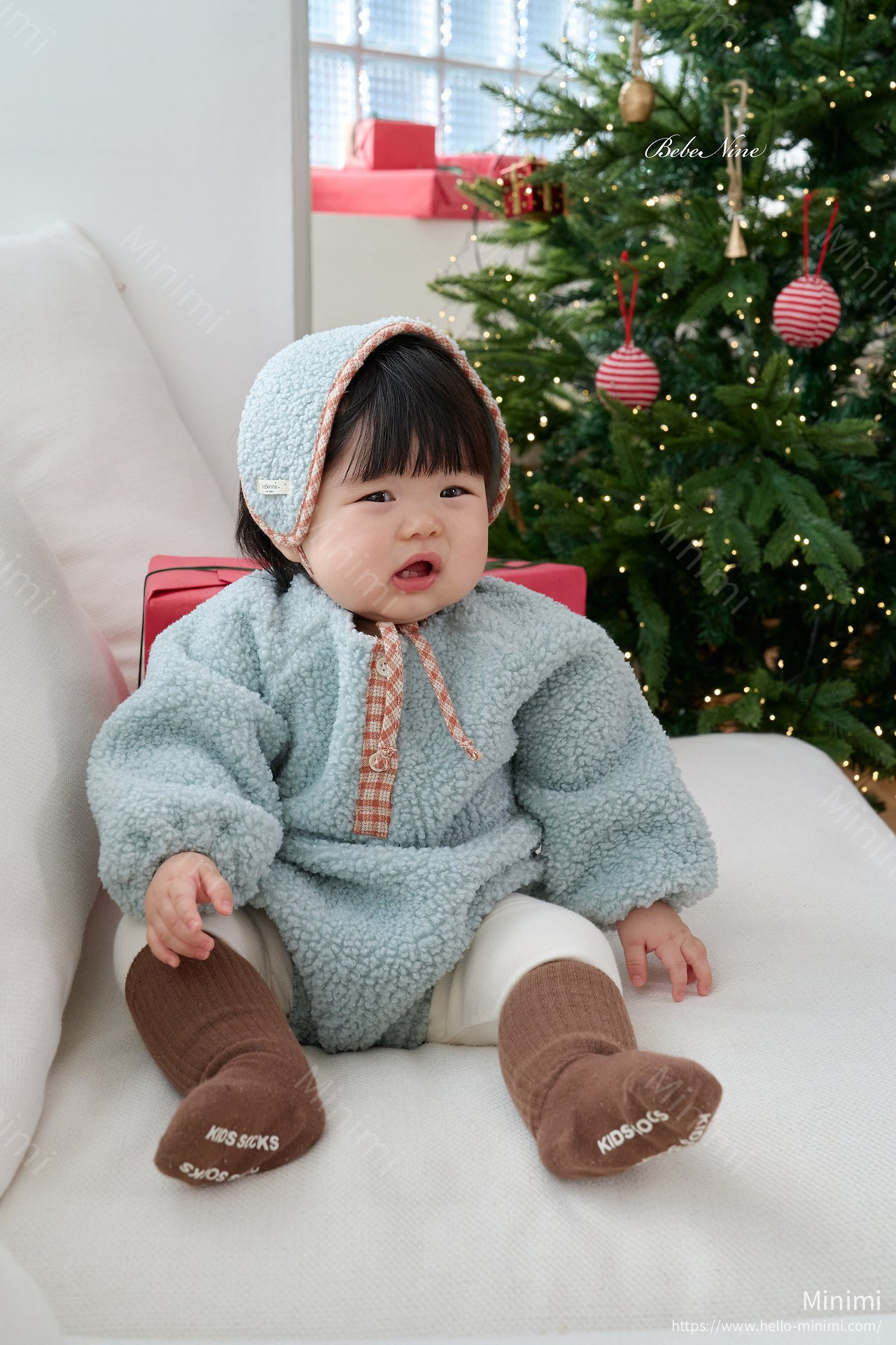 bebe nine Bichon Sweatshirt Romper 細節圖 10