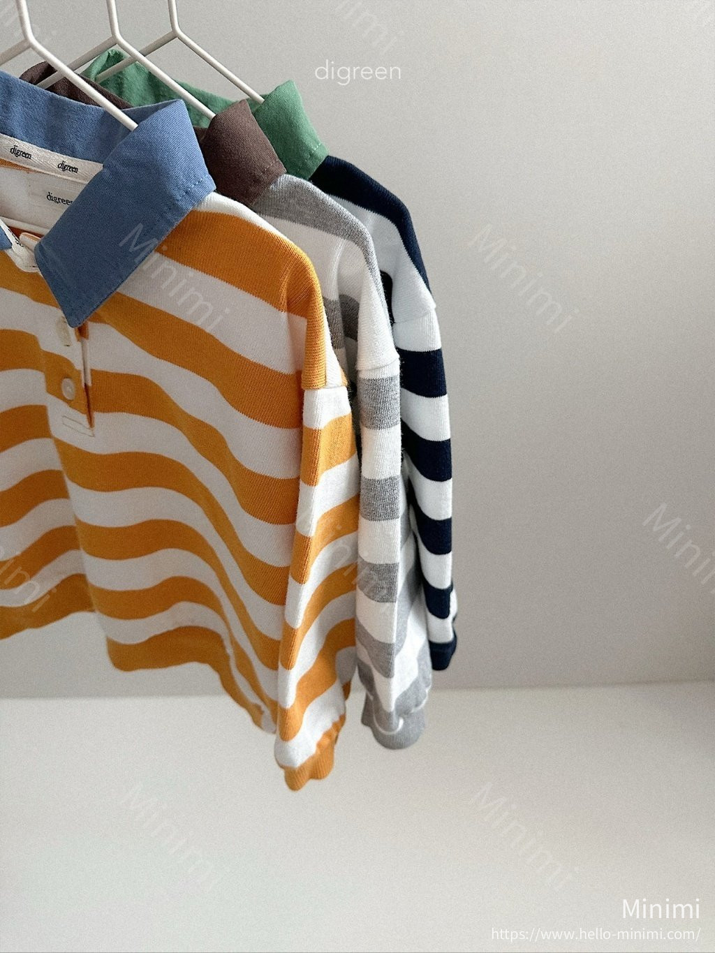 digreen Striped Collar MTM 細節圖 1