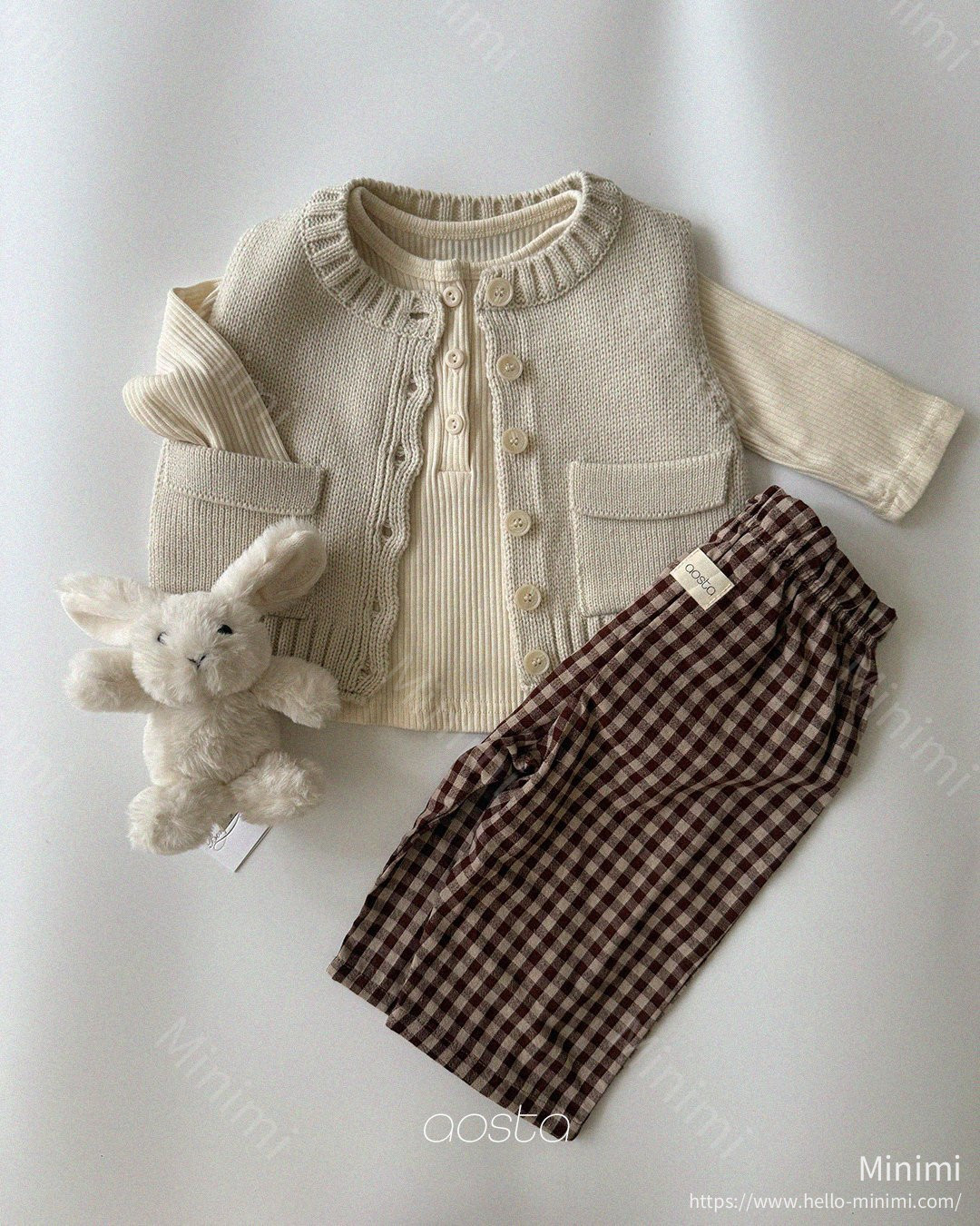 Aosta atelier Caramel Check Pants 細節圖 13