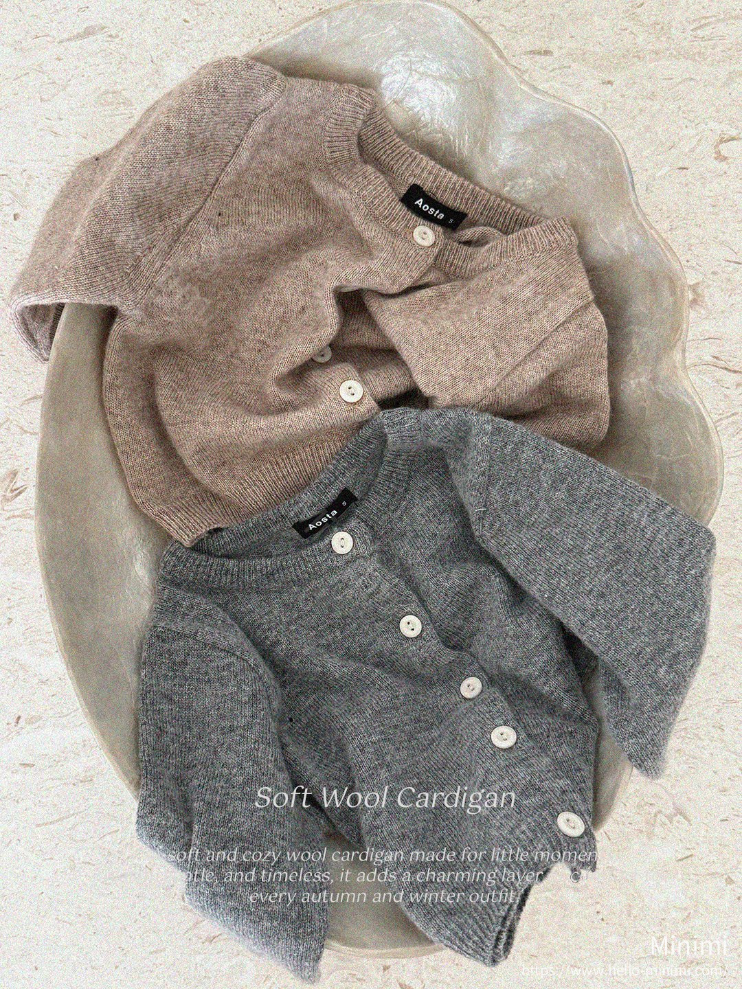 Aosta atelier Knit Cashmere Cardigan 細節圖 1