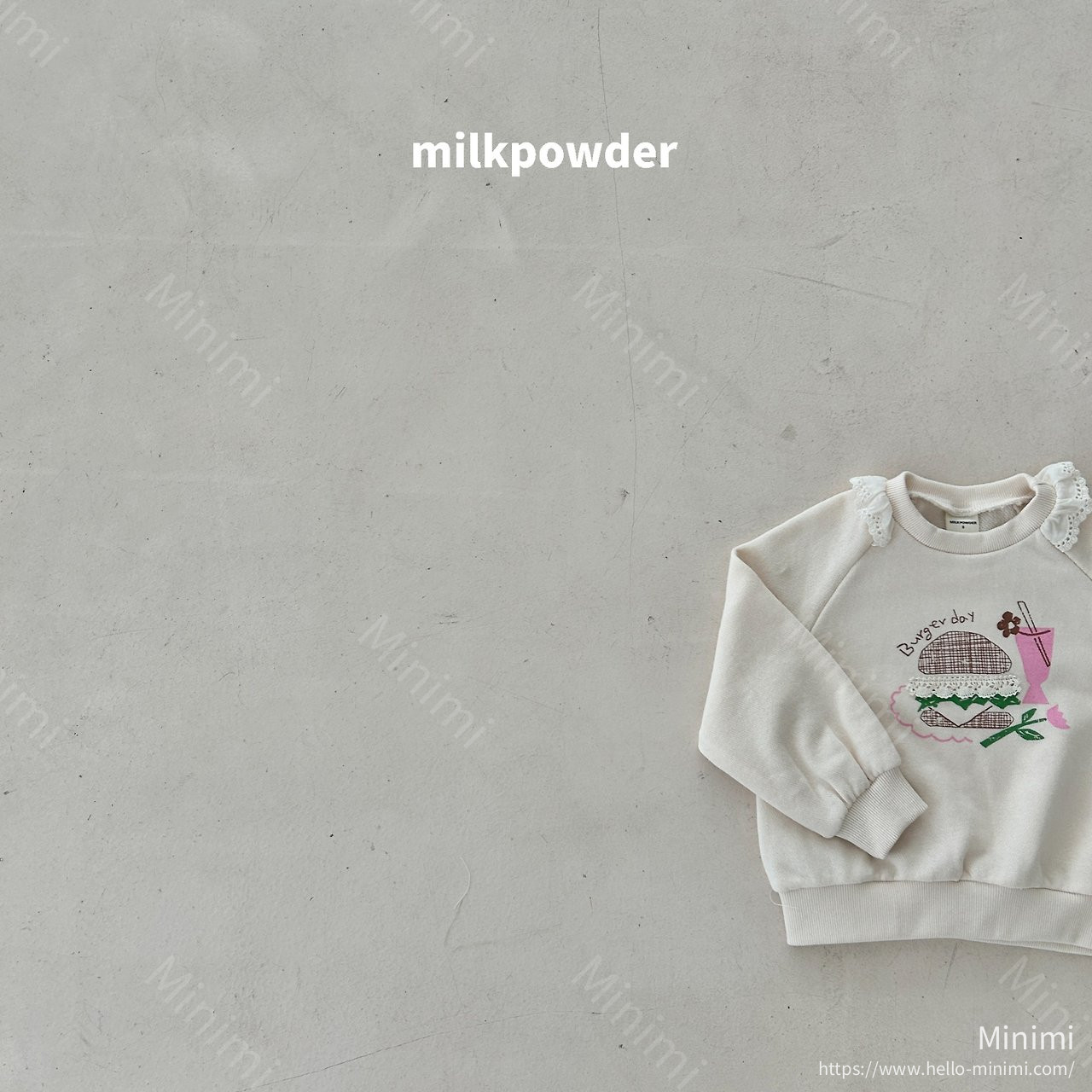 milkpowder Burger Sweatshirt 細節圖 7