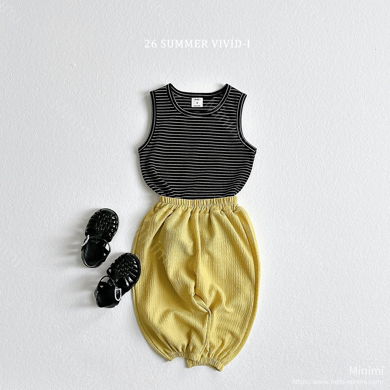 VIVID-I (Event) Striped Ribbed Sleeveless Top 細節圖 9