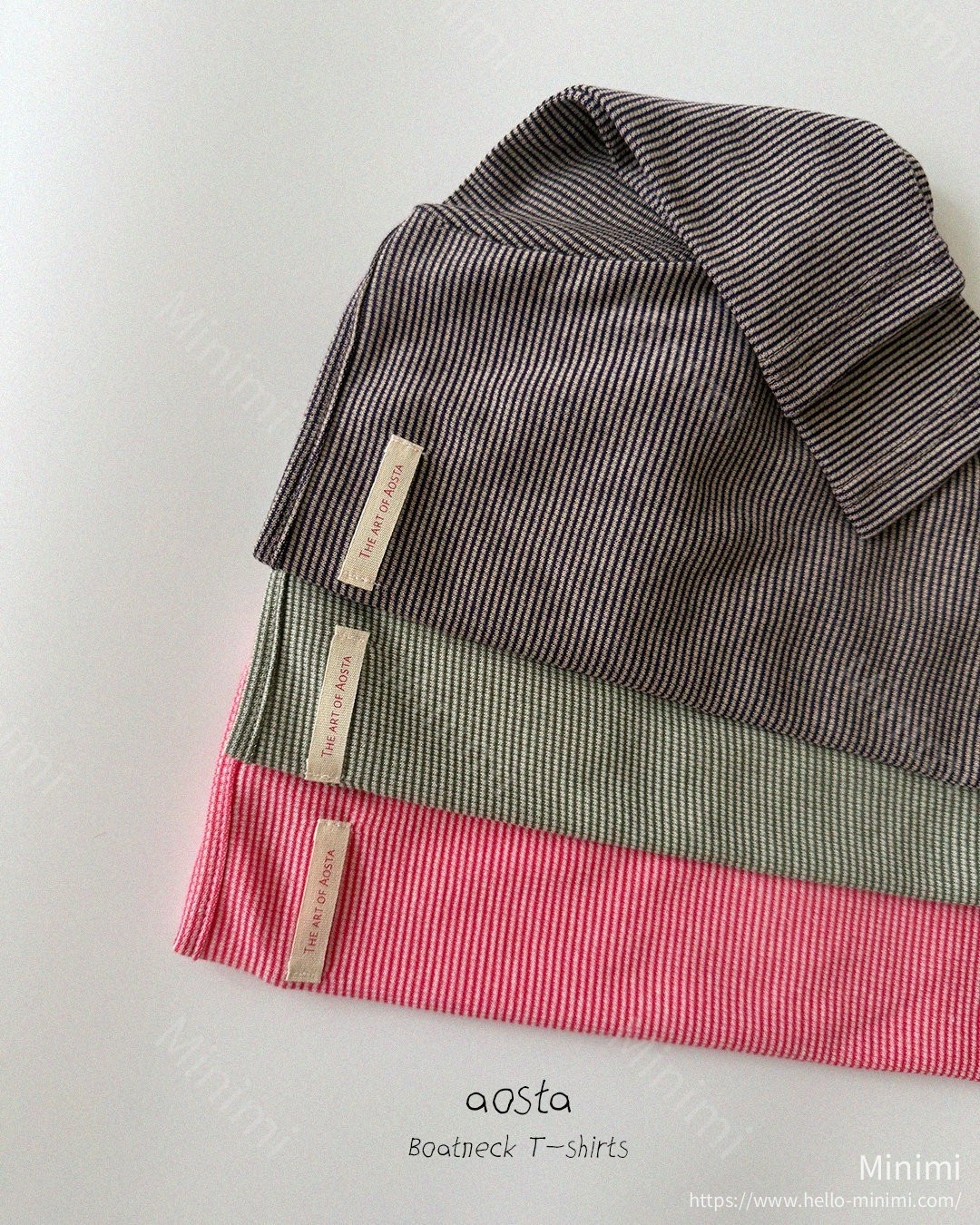 Aosta atelier Boat Neck T 細節圖 34