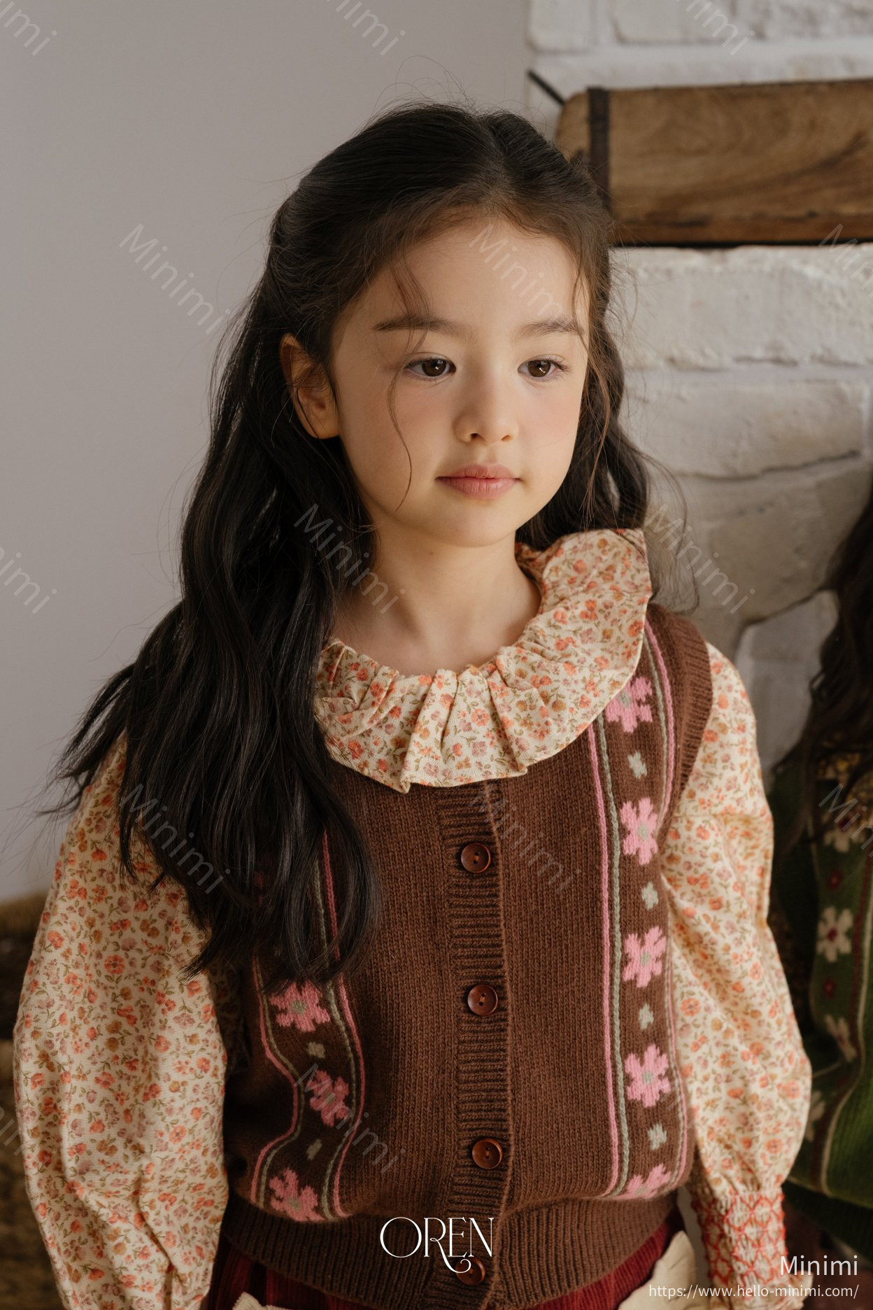 Oren Berthe Fleur Knit Vest 細節圖 1