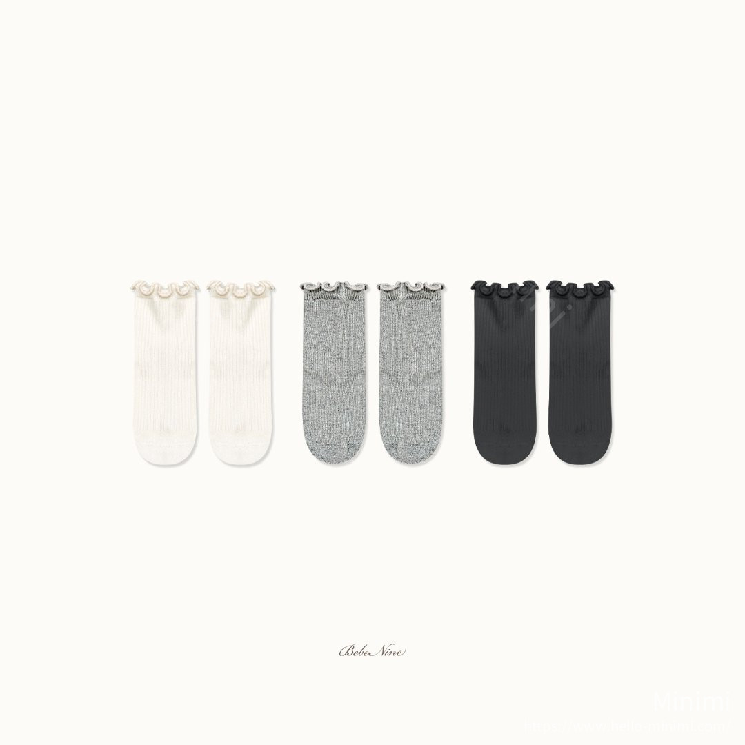 bebe nine Nine Frill Knee Socks 細節圖 15