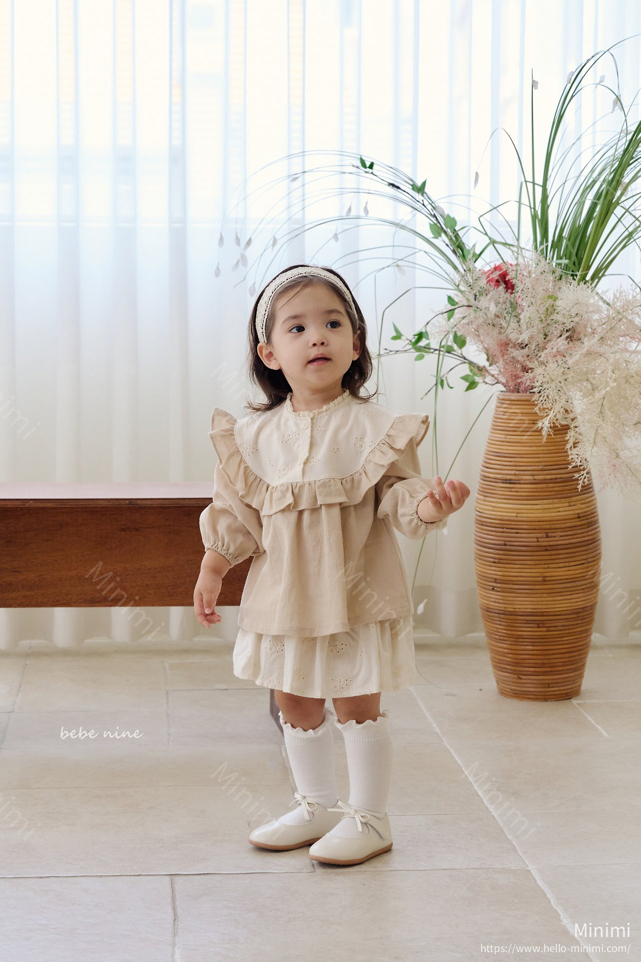 bebe nine Nine Frill Knee Socks Set 細節圖 4