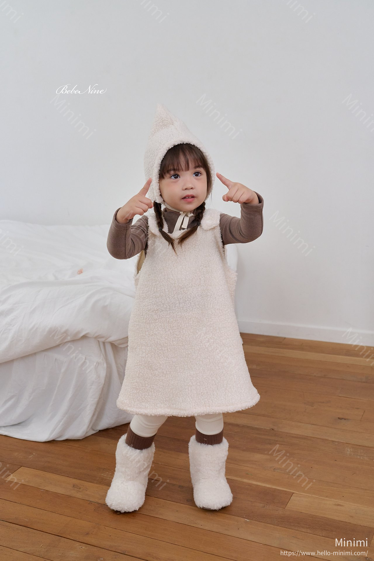 bebe nine Poodle Pinafore Dress 細節圖 6