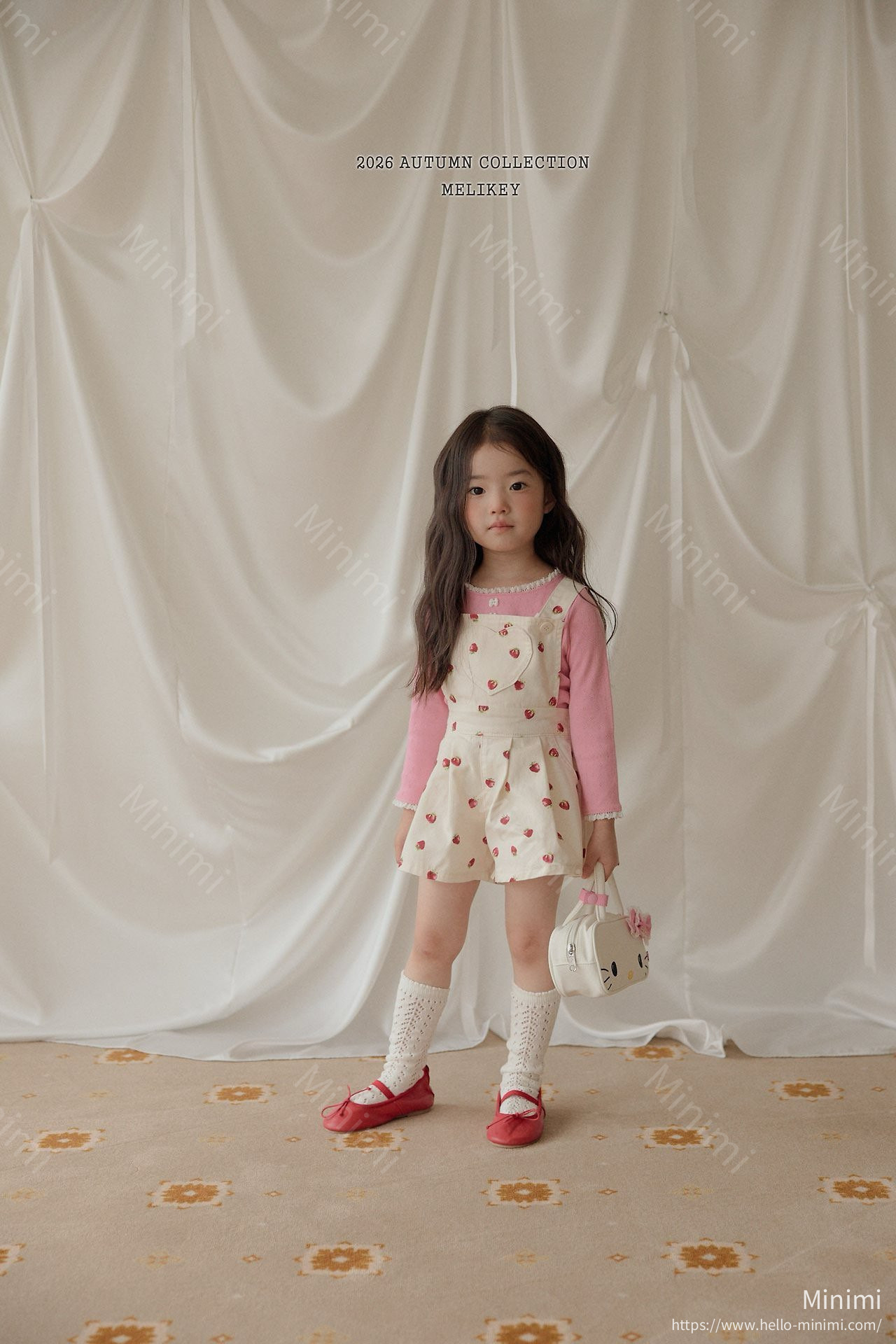 Melikey Strawberry Heart Overalls 細節圖 18