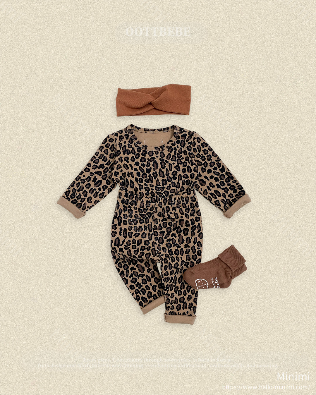 oott bebe Little Leopard Loungewear 細節圖 2