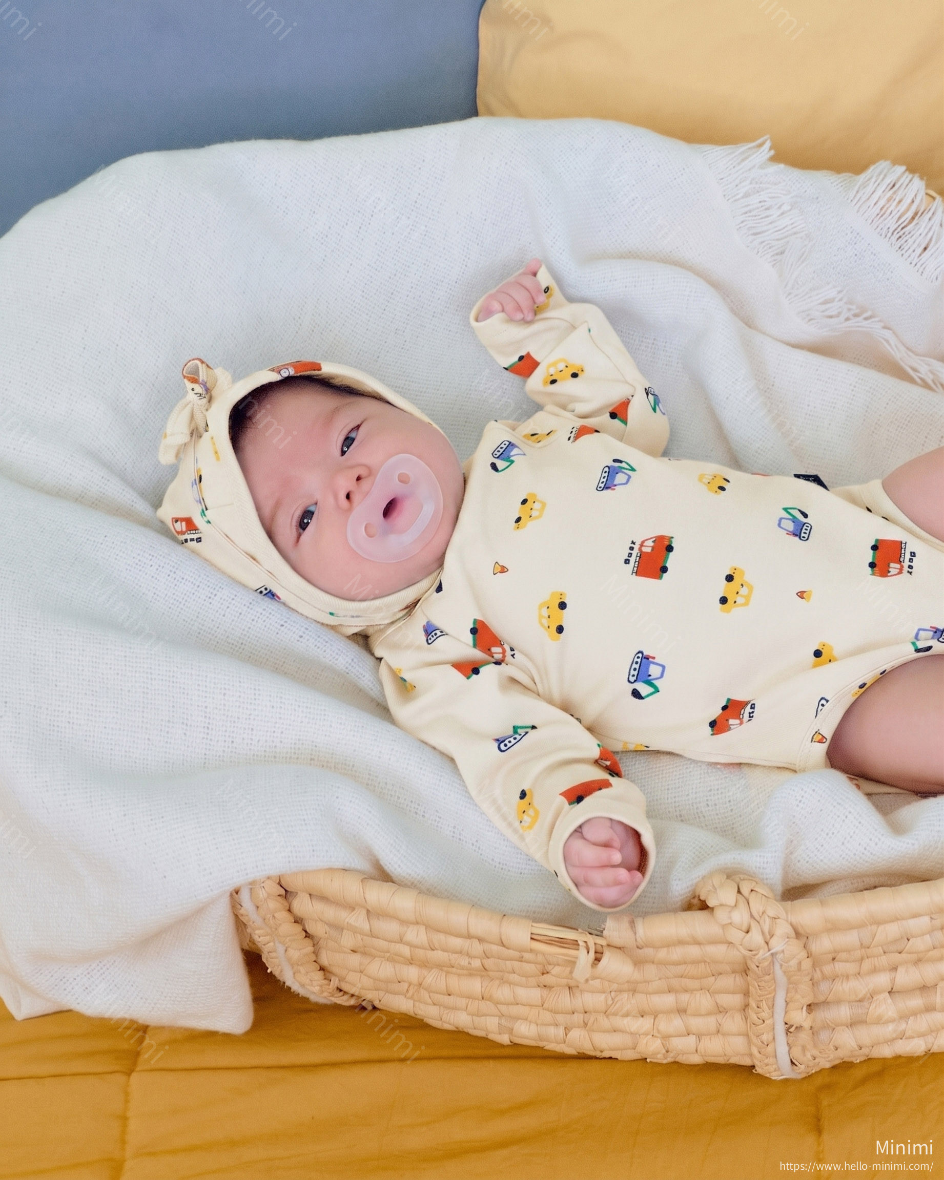 oott bebe Car Bodysuit + Bonnet Set 細節圖 16