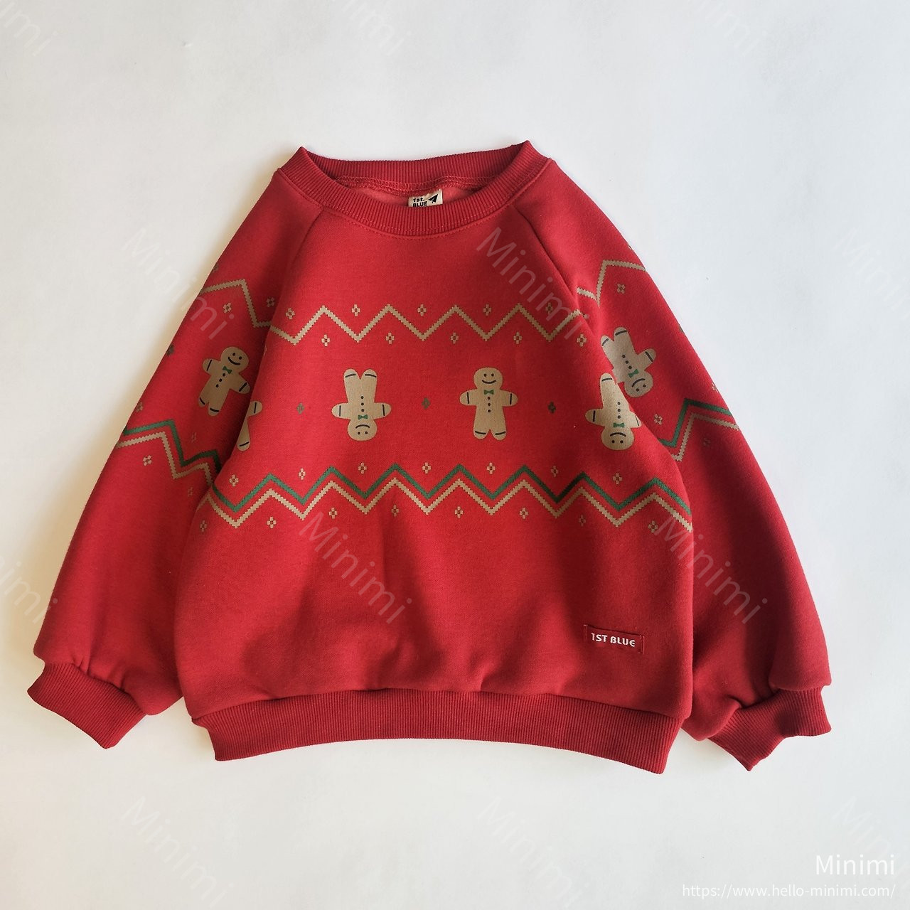1st BLUE Christmas Rudolph Cookie Sweatshirt 細節圖 10
