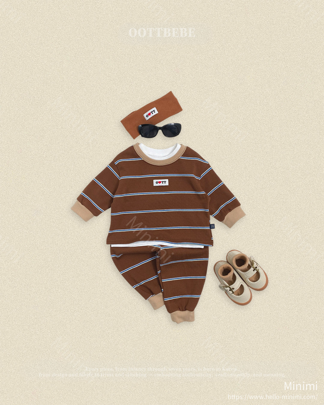 oott bebe Rookie Striped Set 細節圖 2