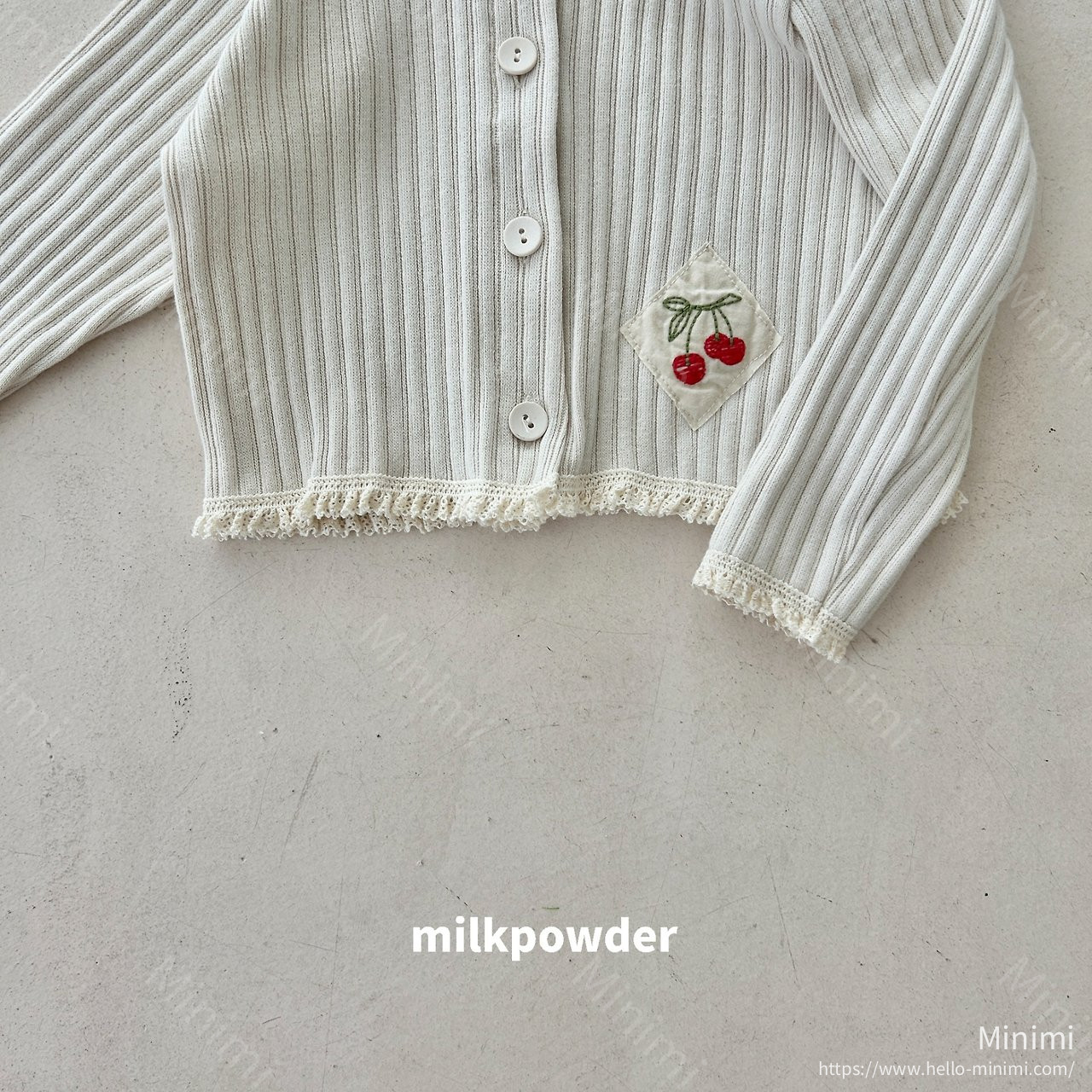 milkpowder Cherry Cardigan 細節圖 9