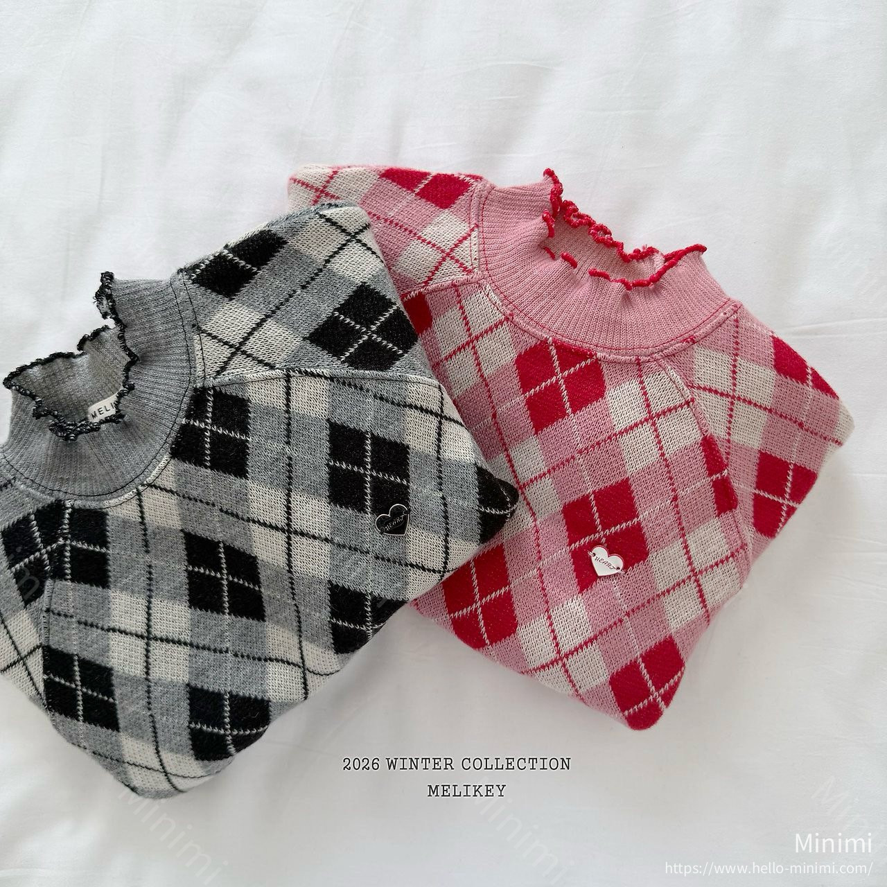 Melikey Ash Argyle Sweatshirt 細節圖 24