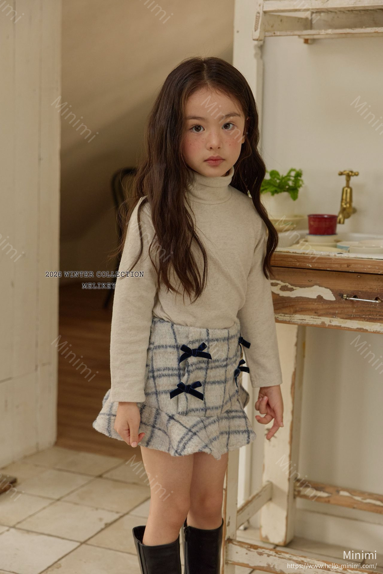 Melikey Check Ribbon Frill Skirt 細節圖 25
