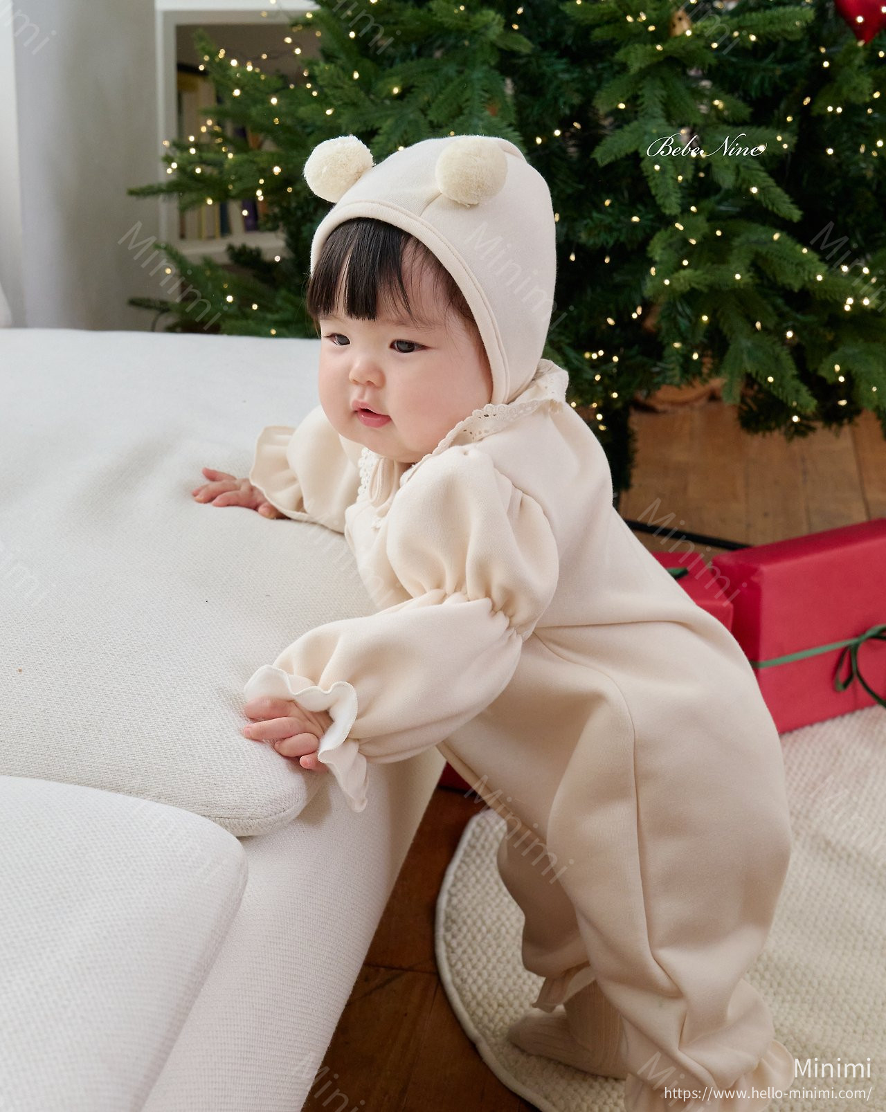 bebe nine Puff Lace Bonnet 細節圖 17
