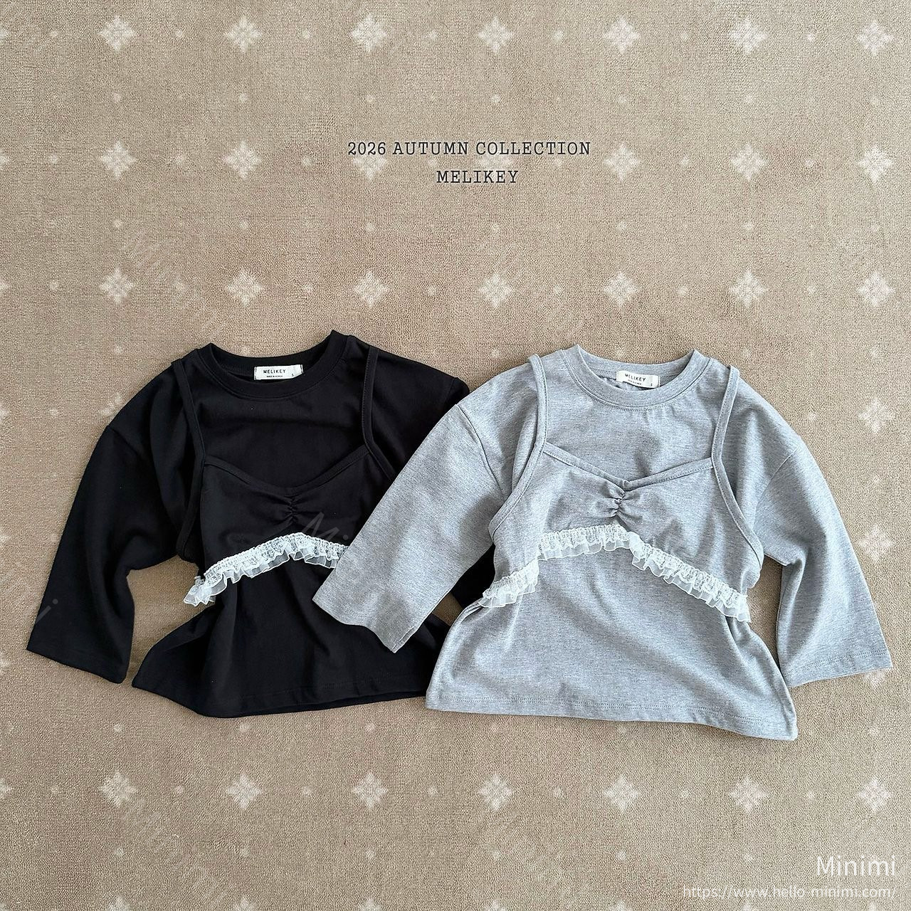 Melikey Layered T-shirt - 韓國童裝代購主圖