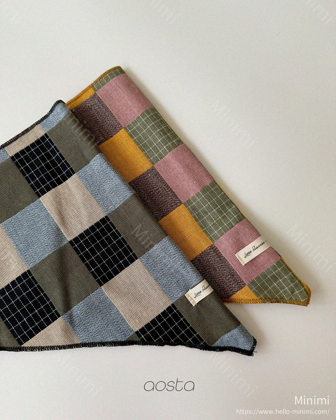 Aosta atelier Patchwork Scarf 細節圖 3