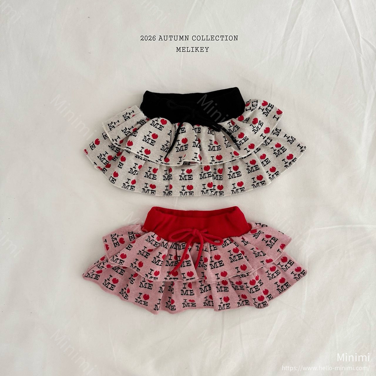 Melikey Can-can Love Me Skirt - 韓國童裝代購主圖