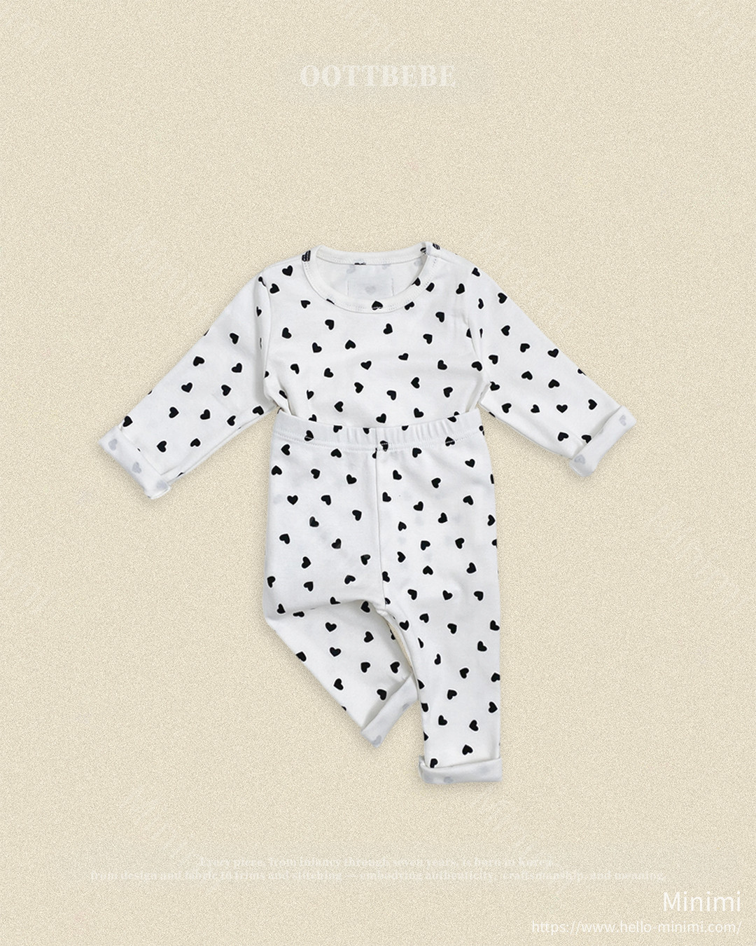 oott bebe Petite Heart Loungewear 細節圖 4