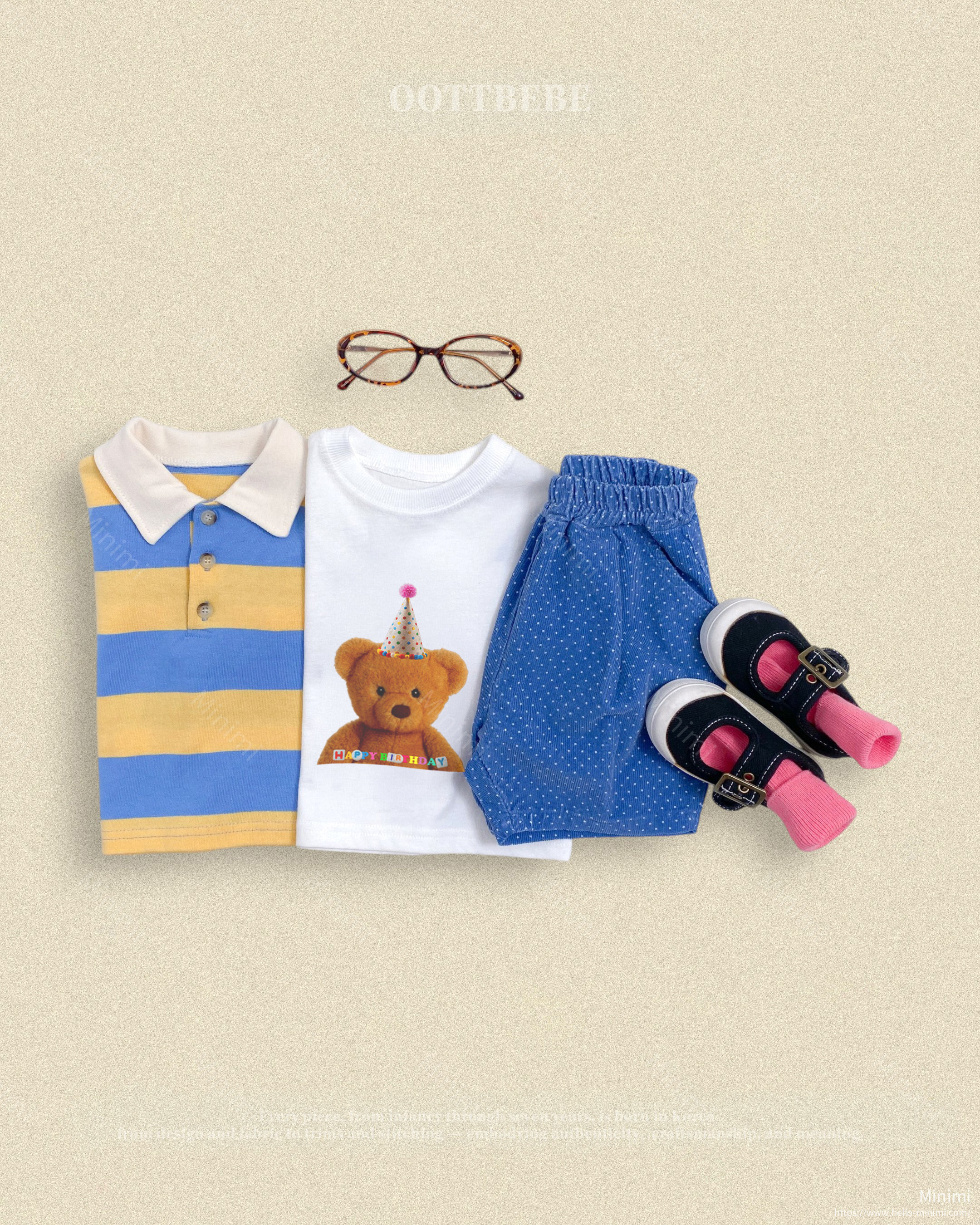 oott bebe Puppy Series T-shirt (Kids) 細節圖 3
