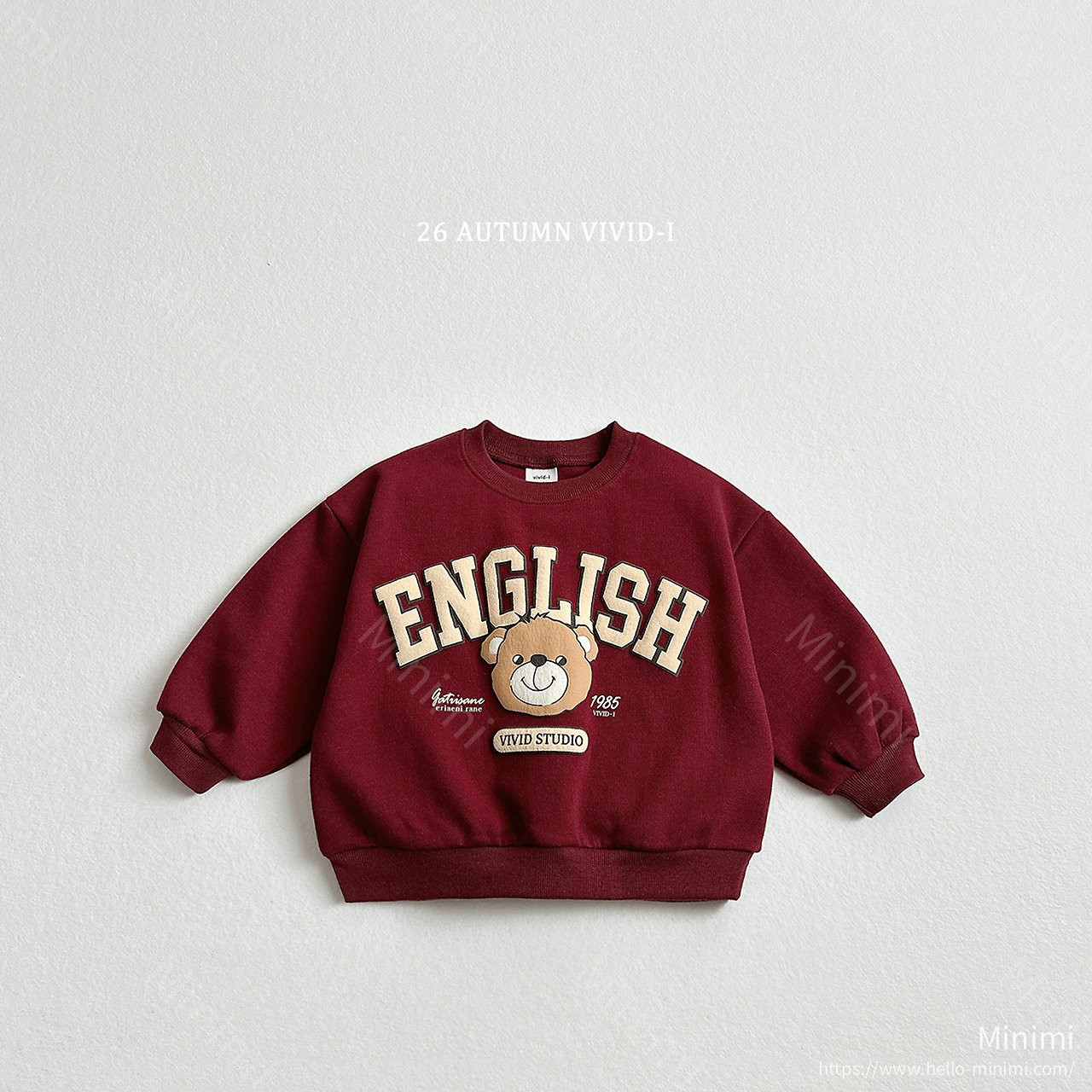 VIVID-I 3D English Bear Sweatshirt 細節圖 2