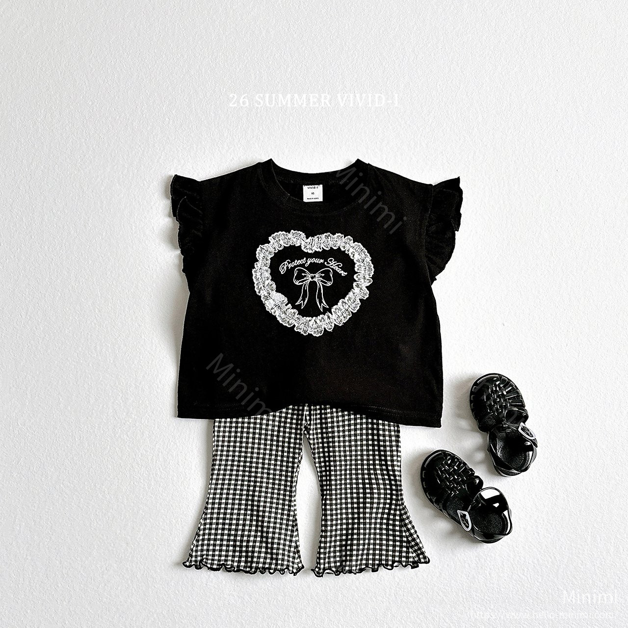 VIVID-I Pattern Flared Cropped Pants 細節圖 10