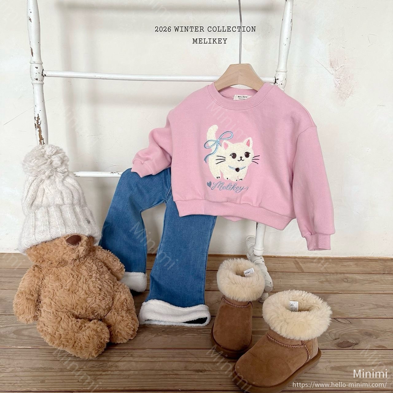 Melikey Wool Denim Heart Bootcut 細節圖 27
