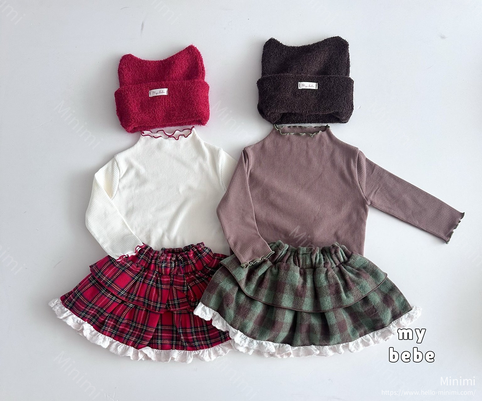 my_bébé Check Tiered Skirt 細節圖 7