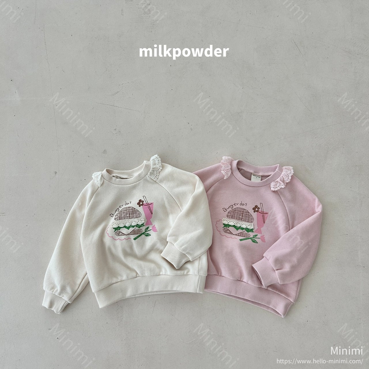 milkpowder Burger Sweatshirt 細節圖 37