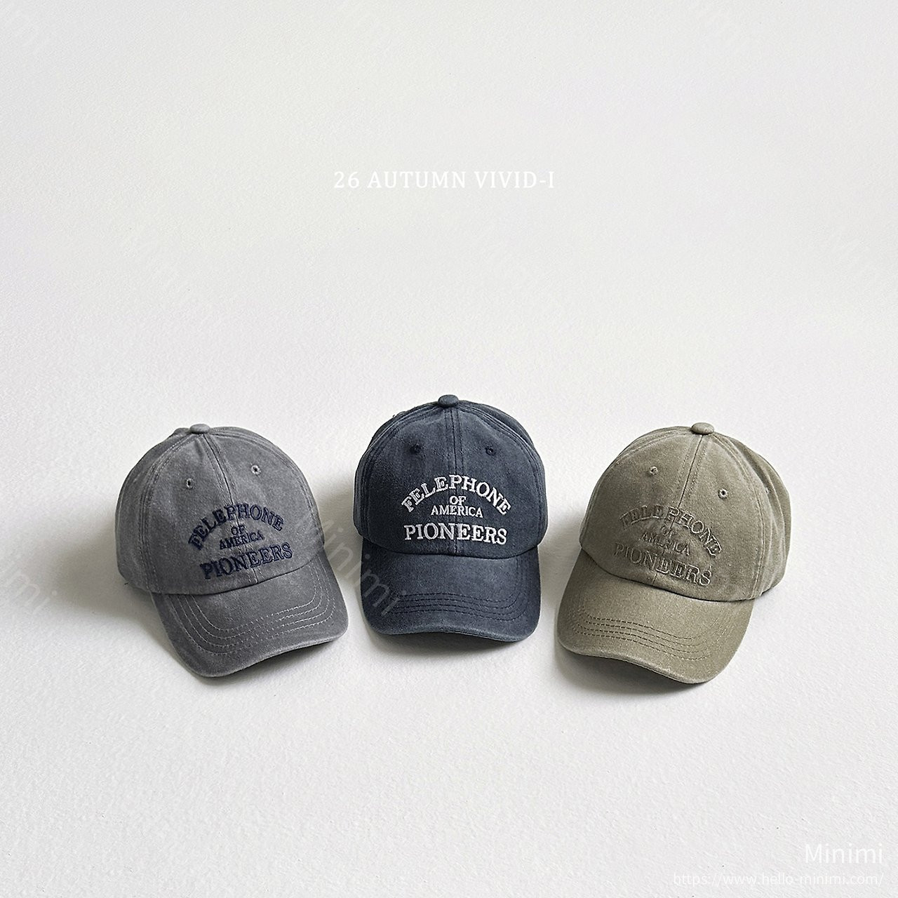 VIVID-I America Embroidery Cap - 韓國童裝代購主圖