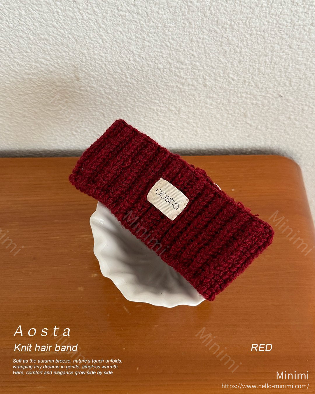 Aosta atelier Knit Cookie Headband 細節圖 2