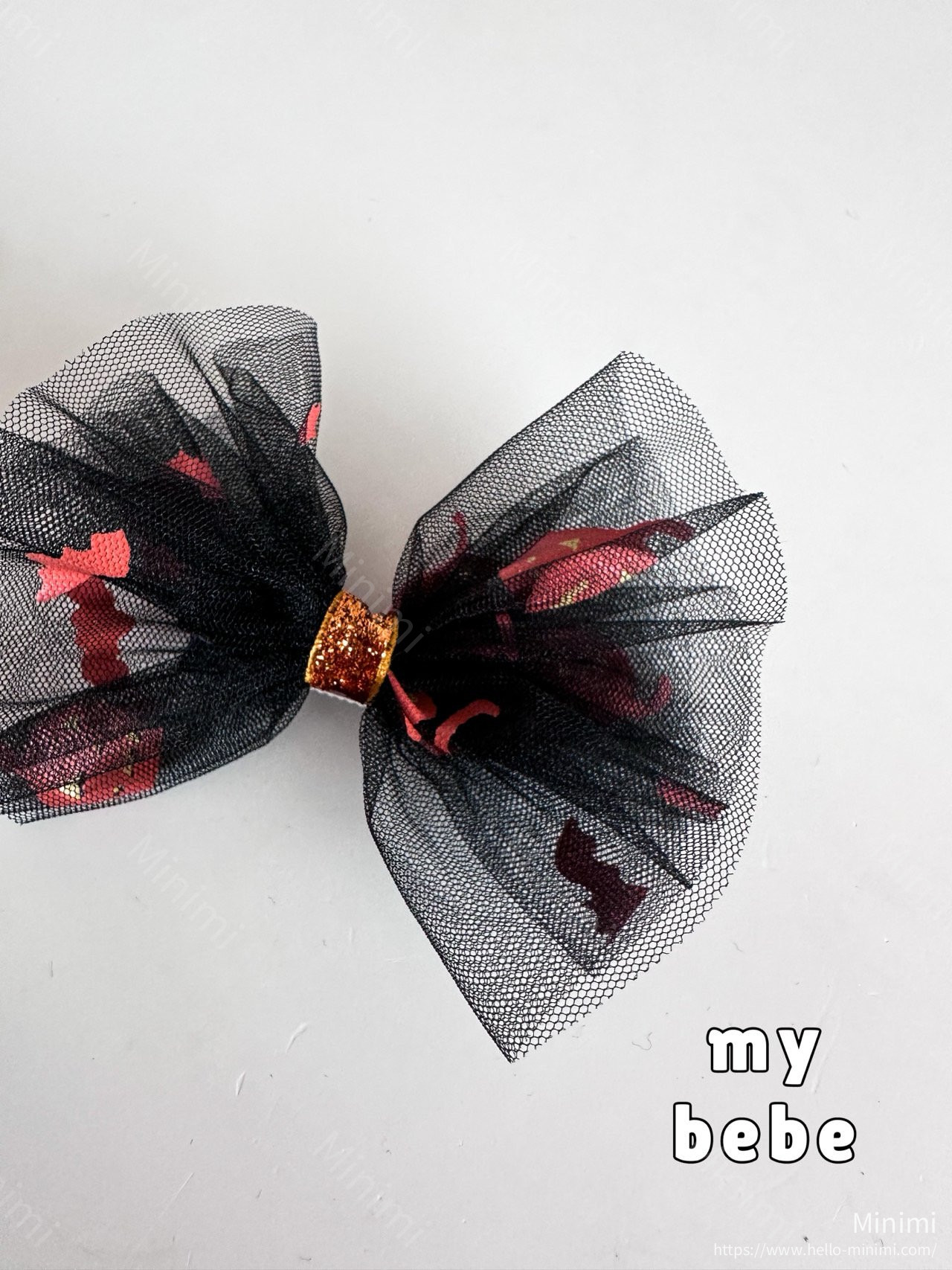 my_bébé Halloween Mesh Hairpin 細節圖 3