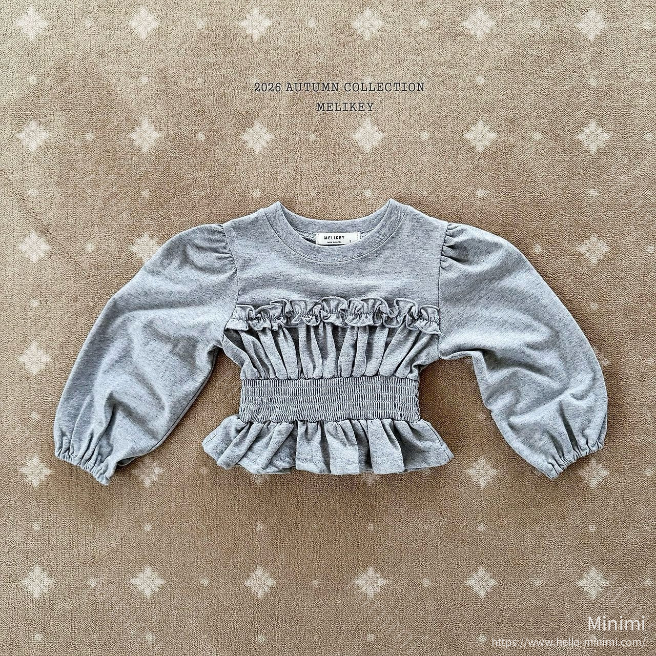 Melikey Smock Frill T-shirt 細節圖 1