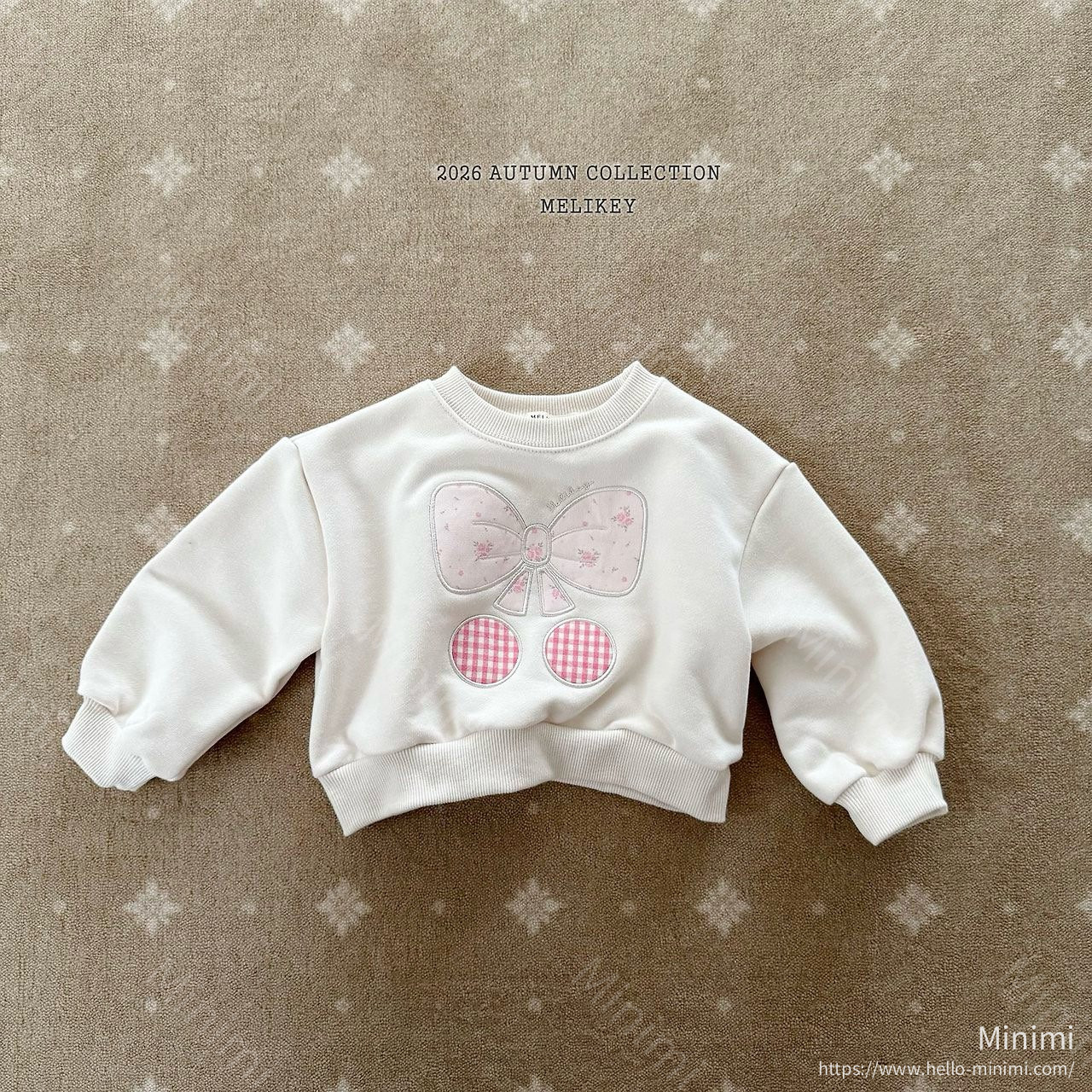 Melikey Ribbon Cherry Sweatshirt 細節圖 3